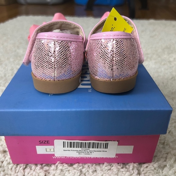 Toddler 7 Sparkle Pink Mary Jane Squeaker Shoe NIB - Picture 7 of 10
